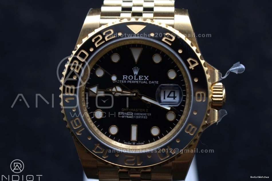 Best on GMT GRNR YG Dial Master Edition 928 126718 Versatile Jubilee Clean II CHS 1:1 Bracelet DD3285 Black 1029